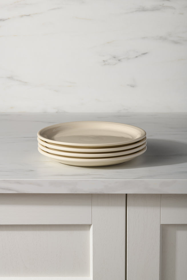 Dinnerware - Linen Set of 4 Bistro Coupe 9 Inch Luncheon Plate - Image 2