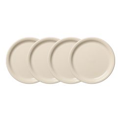 Dinnerware - Linen Set of 4 Bistro Coupe 9 Inch Luncheon Plate