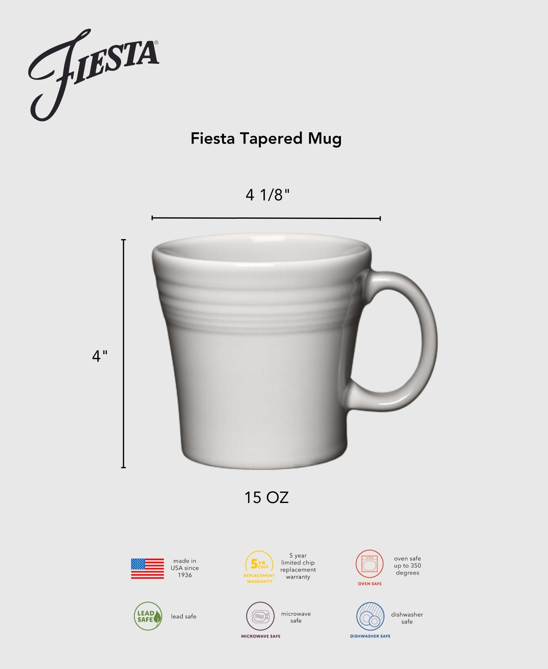 Dinnerware - 15 OZ Tapered Mug Foundry - Image 2