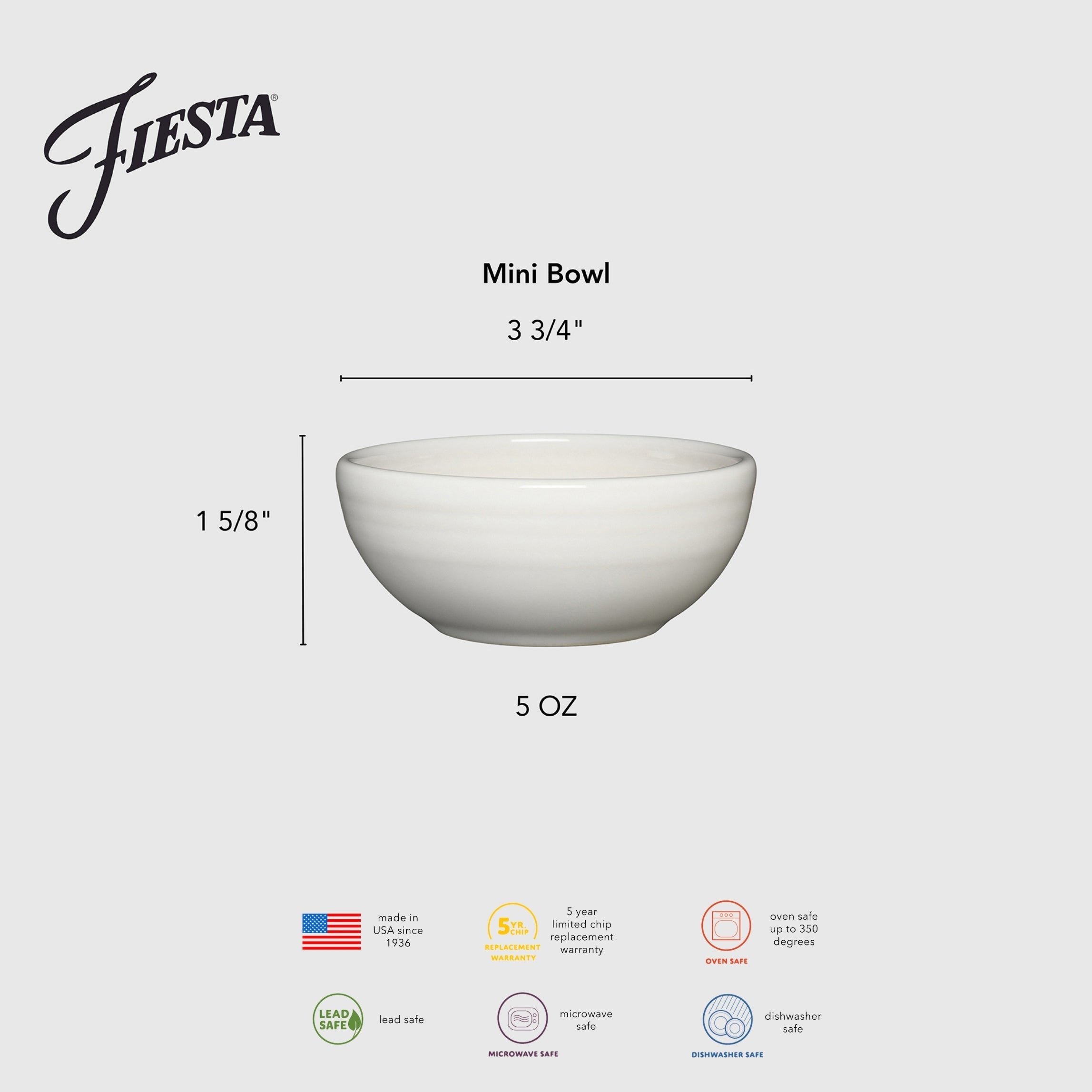 Dinnerware - New Retired 3 3/4 Inch Mini Bowl 5 OZ - Image 3