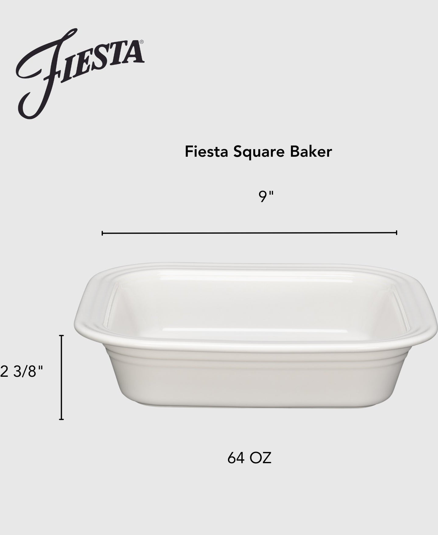 Dinnerware - Square 9x9 Inch Baker 2 Quart - Image 8