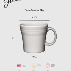 Alternative view of Dinnerware - White 15 OZ Set of 4 Tapered Mugs