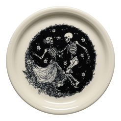 Dinnerware - Skeleton Duet Linen Bistro Coupe 9 Inch Luncheon Plate