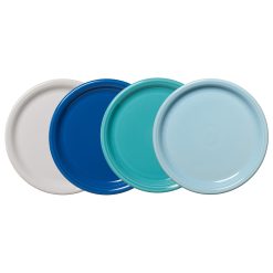 Dinnerware - Mixed Coastal Blues Bistro Coupe 10 1/2 Inch Dinner Plate, Set of 4