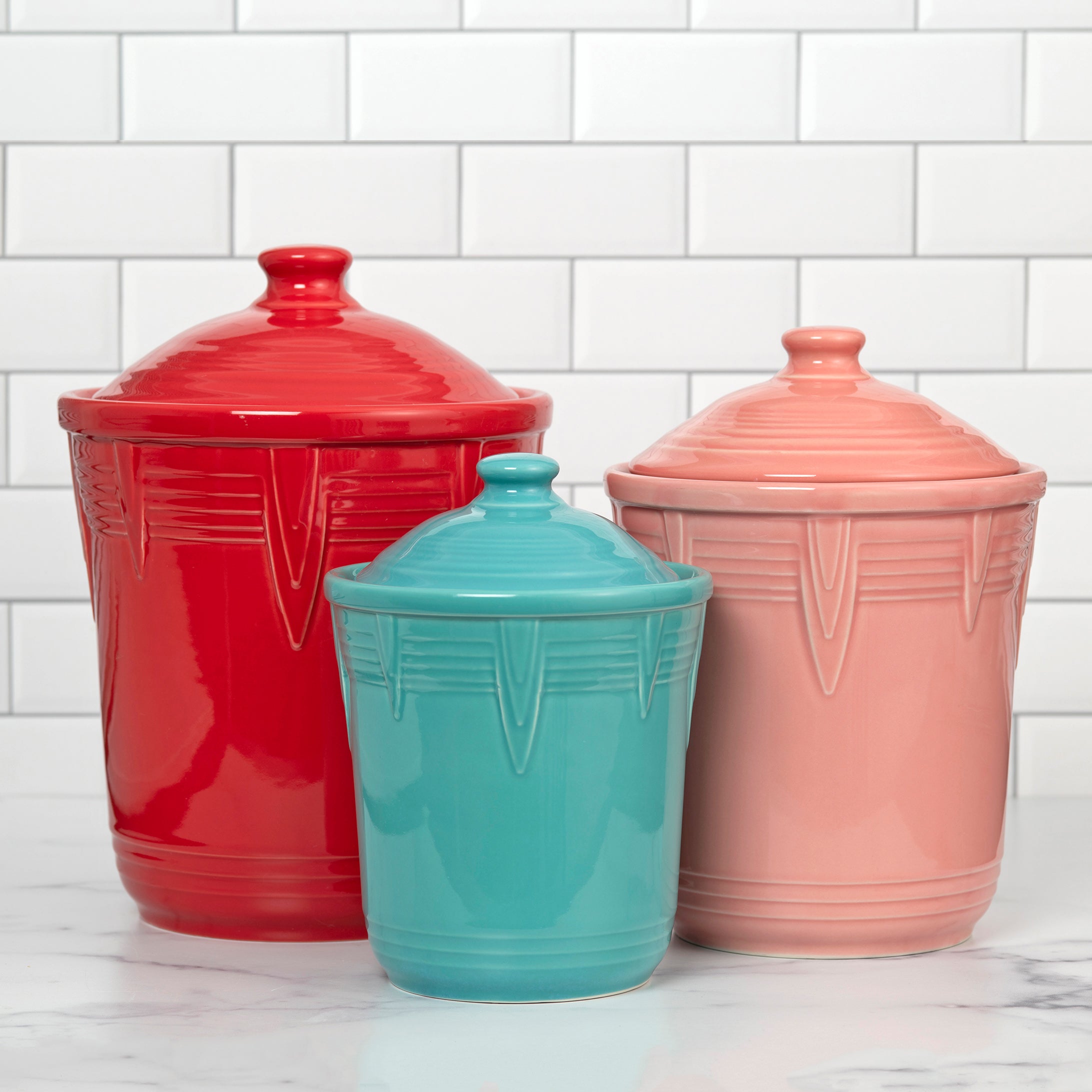 Dinnerware - New Retired 1 Quart Small Chevron Canister - Image 2