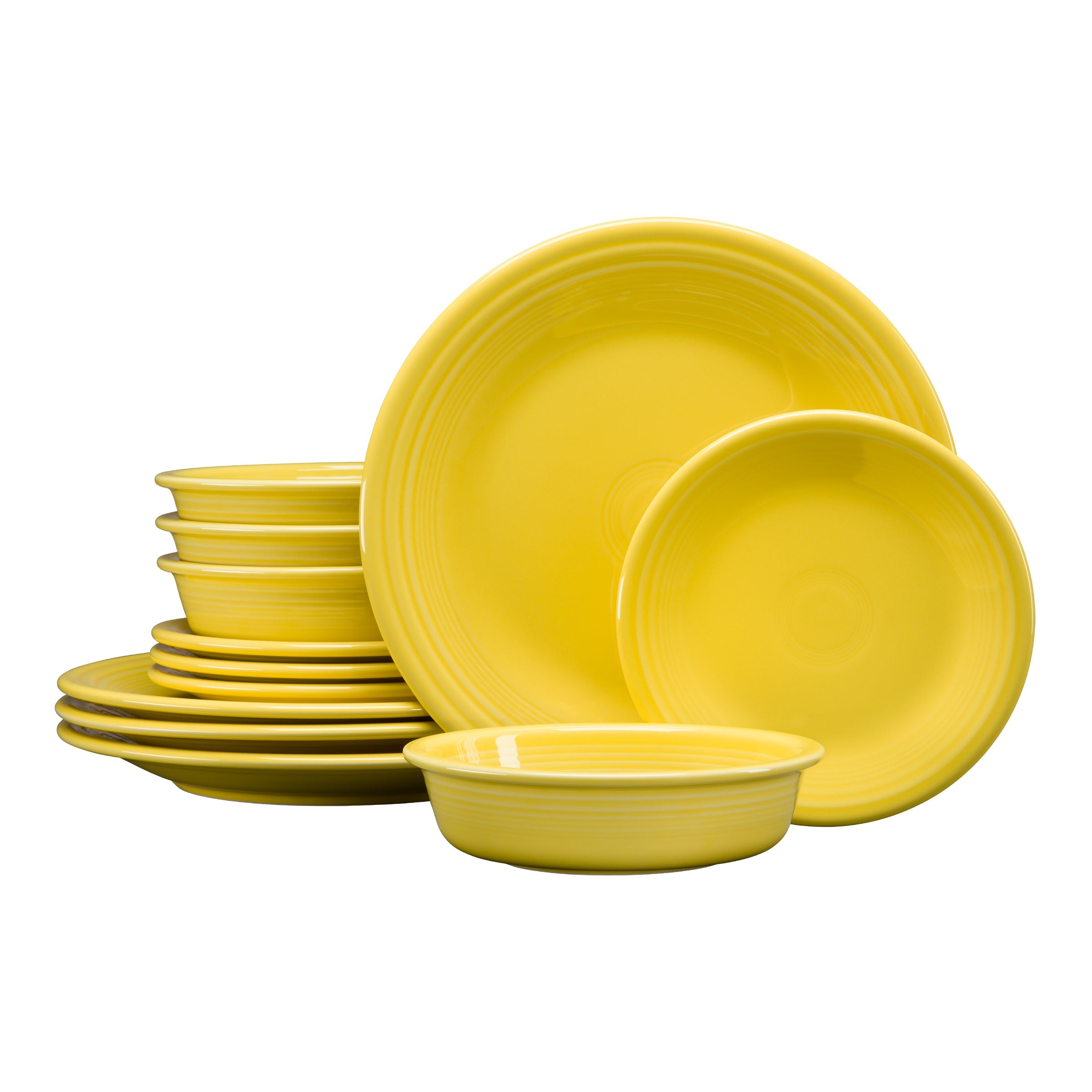 Dinnerware - New Retired Classic Rim 12-Piece Dinnerware Set, Service for 4 - Image 2