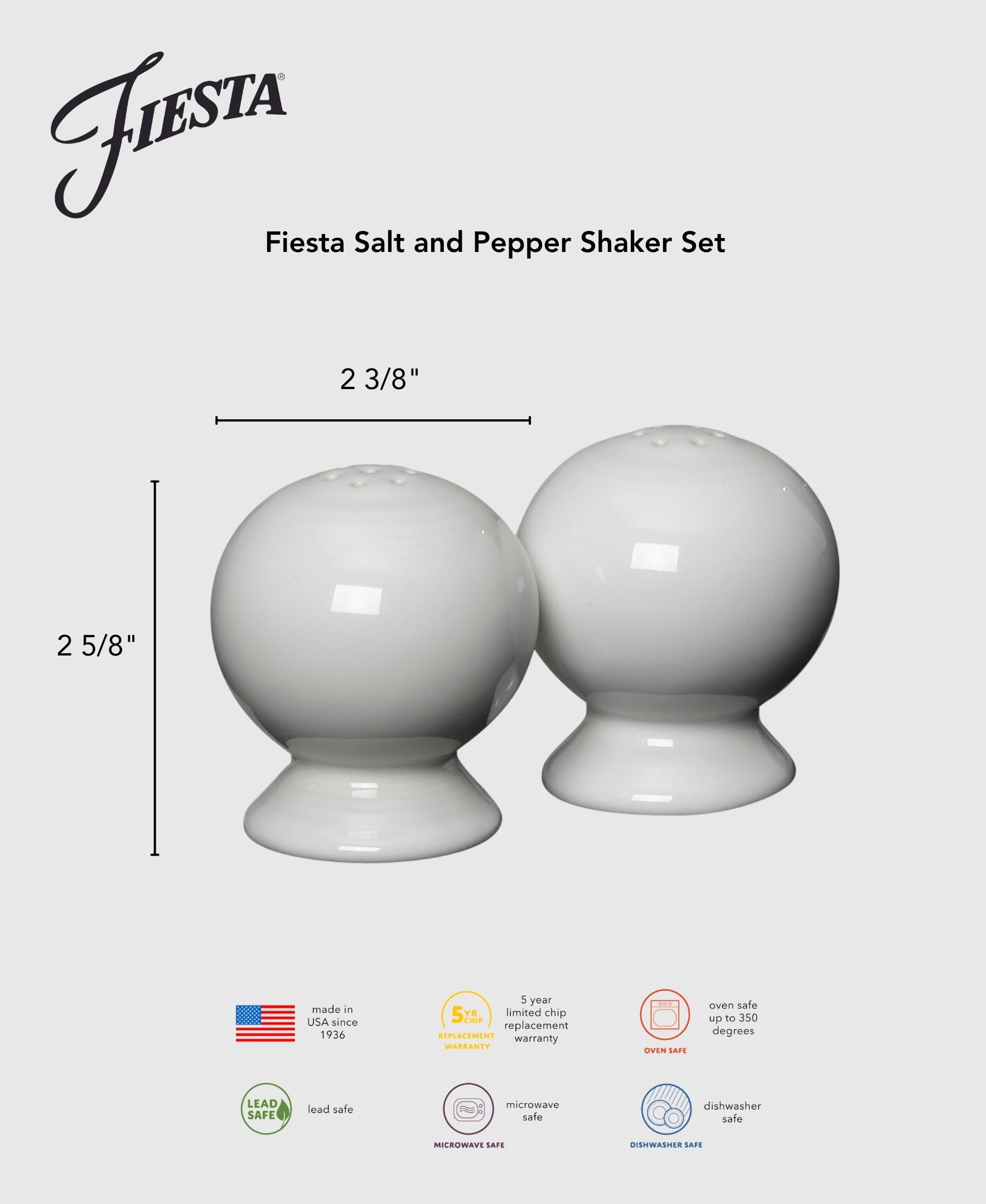 Dinnerware - 2 5/8 Inch Salt and Pepper Shaker Set - Image 9