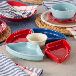 Alternative view of Dinnerware - Americana 5-Piece Mixed Colors Entertaining Set 8 1/5 Inch