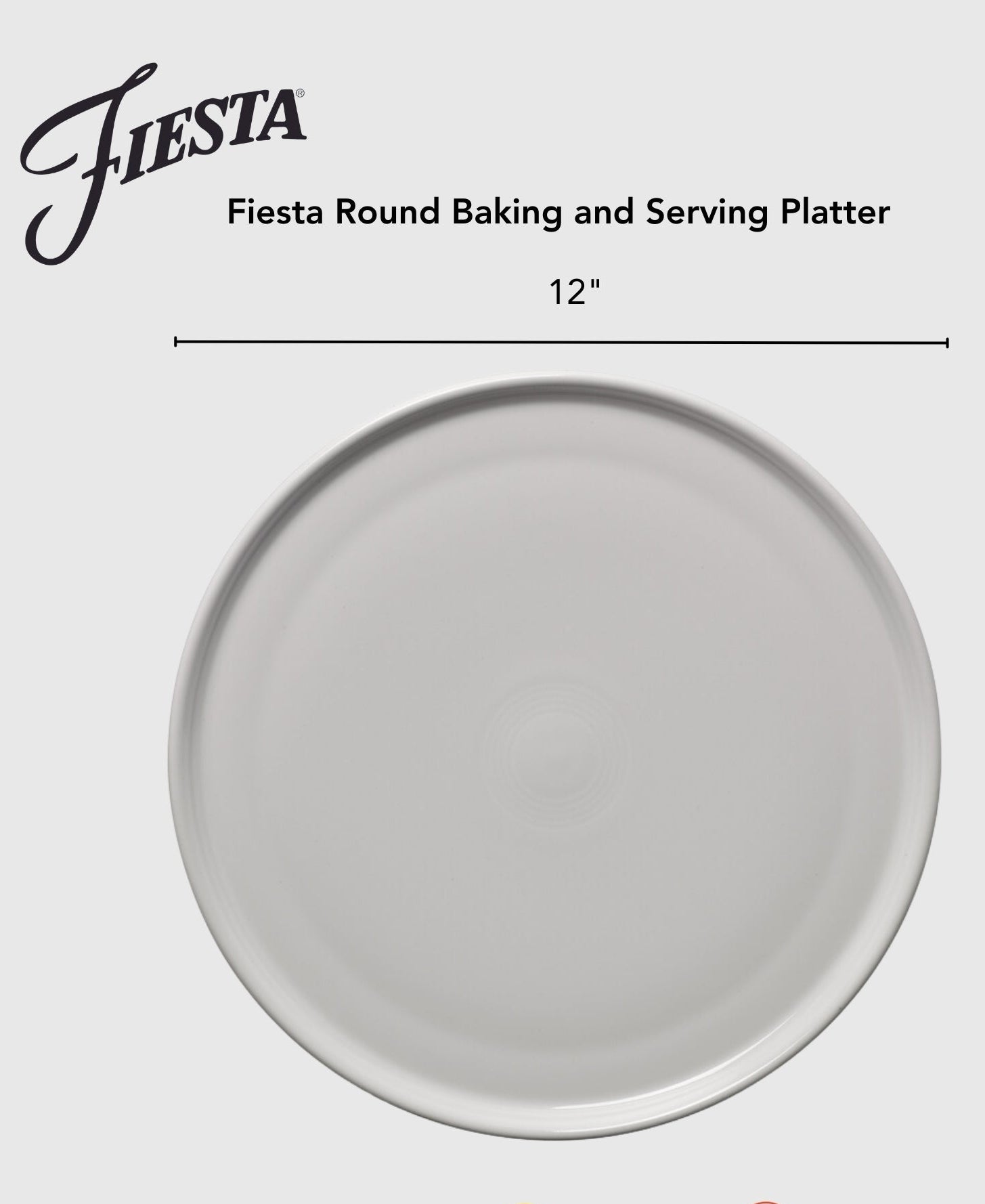 Dinnerware - Foundry 12 Inch Round Baking and Serving Platter - Image 2