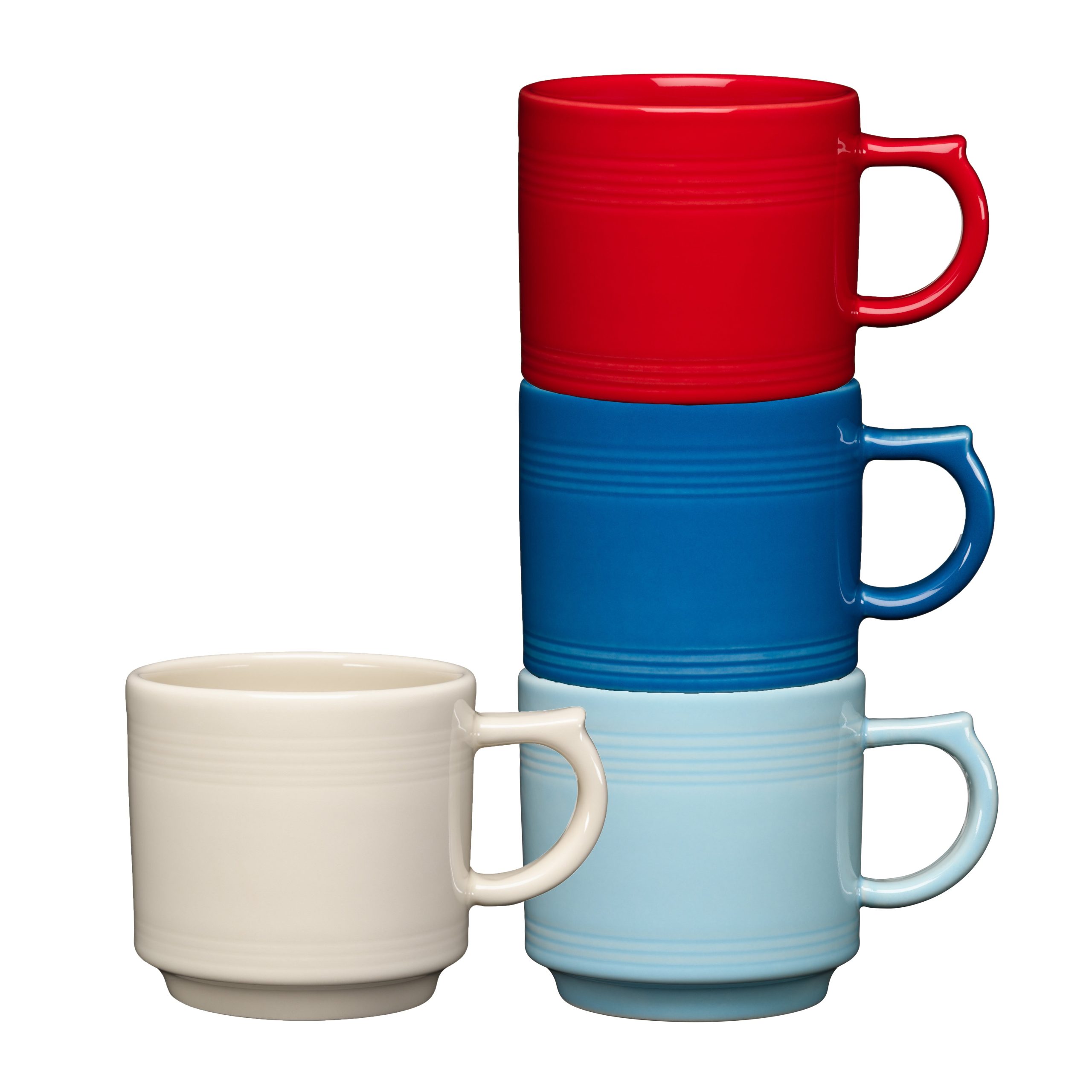 Dinnerware - Mixed Americana 16 OZ Set of 4 Stackable Mug Set