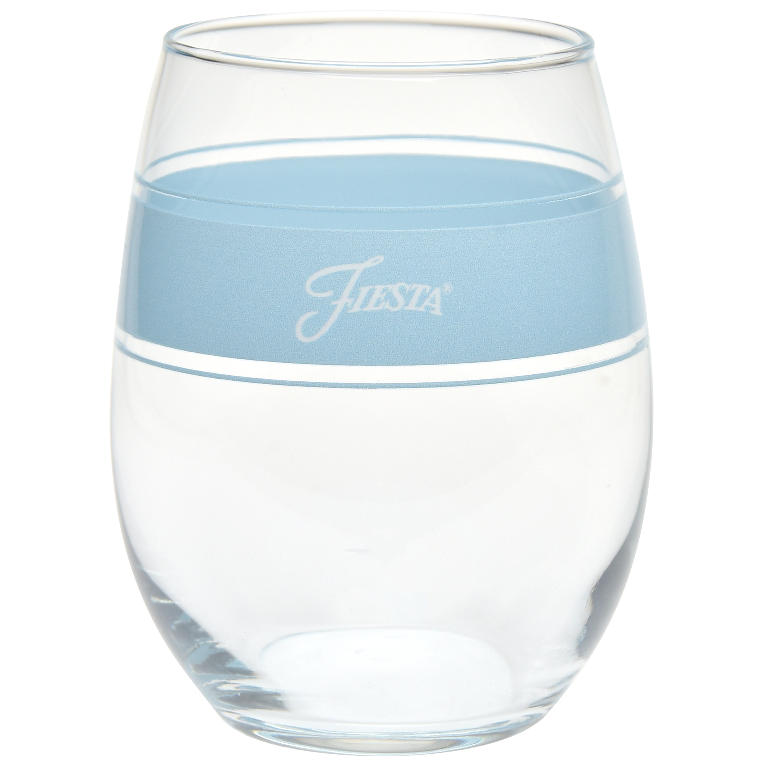 Dinnerware - Coastal Blues 15 oz. Frame Stemless Wine Mixed Color, Set of 4 - Image 2