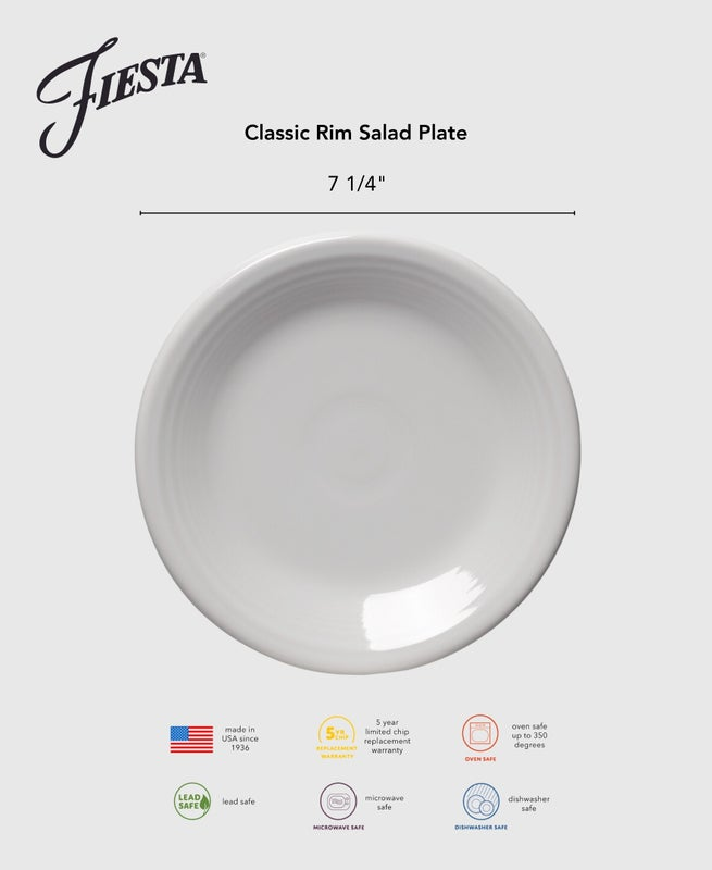 Dinnerware - Botanical Floral Lavender Classic Rim 7 1/4 Inch Salad Plate - Image 4