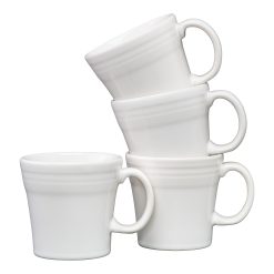 Dinnerware - White 15 OZ Set of 4 Tapered Mugs